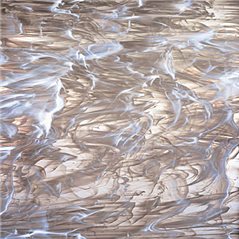 Spectrum Pale Gray Swirled with White Wispy - 3mm - Plaque Non-Fusing 