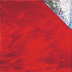 Spectrum Red and White Wispy - Irid - 3mm - Non-Fusing Glas Tafeln  