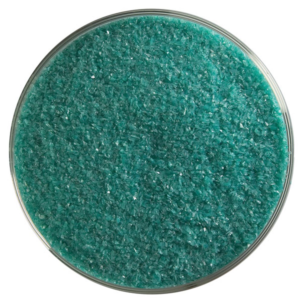 Bullseye Frit - Teal Green - Fine - 450g - Opalescent
