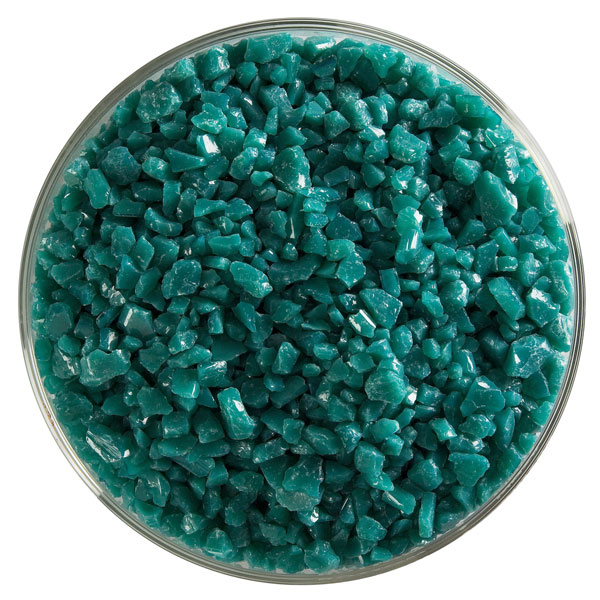 Bullseye Frit - Teal Green - Coarse - 450g - Opalescent