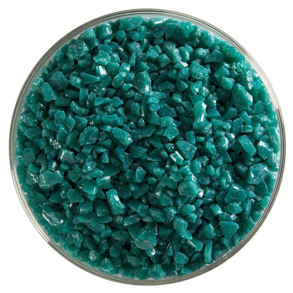 Bullseye Frit - Teal Green - Coarse - 450g - Opalescent