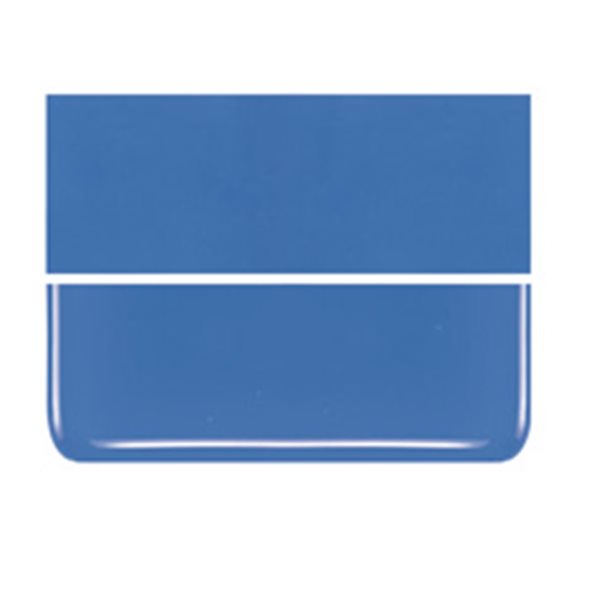 Bullseye Egyptian Blue - Opalescent - 2mm - Thin Rolled - Fusible Glass Sheets