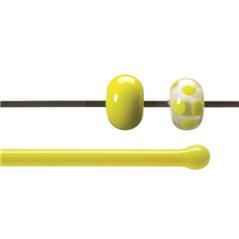 Bullseye Baguette - Canary Yellow - 4-6mm - Opalescent