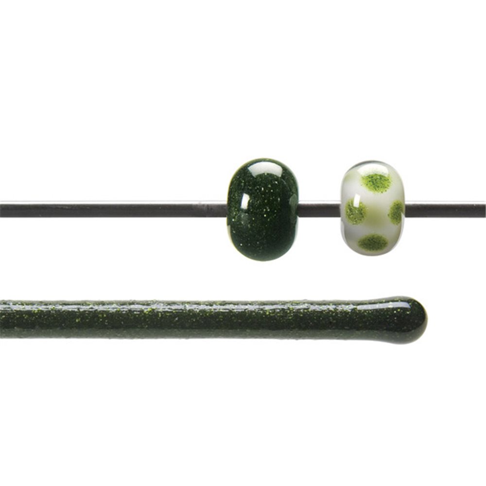 Bullseye Stange - Light Aventurine Green - 4-6mm - Transparent