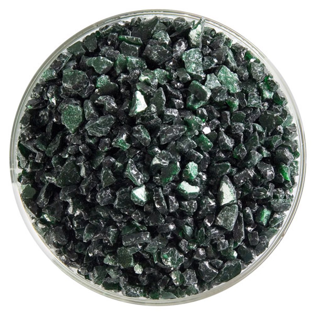 Bullseye Frit - Aventurine Green - Grob - 450g - Transparent