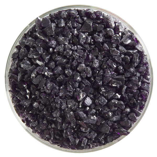 Bullseye Frit - Deep Royal Purple - Grob - 450g - Transparent