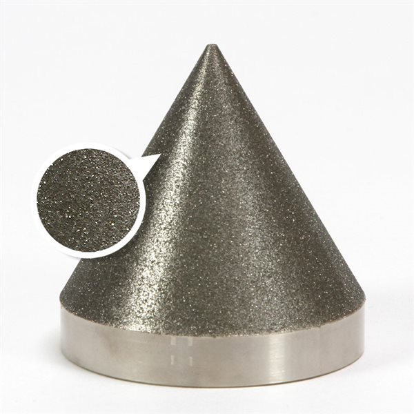 Diamond Cone - 100 grit - 3x3" (76x76mm) - 60°