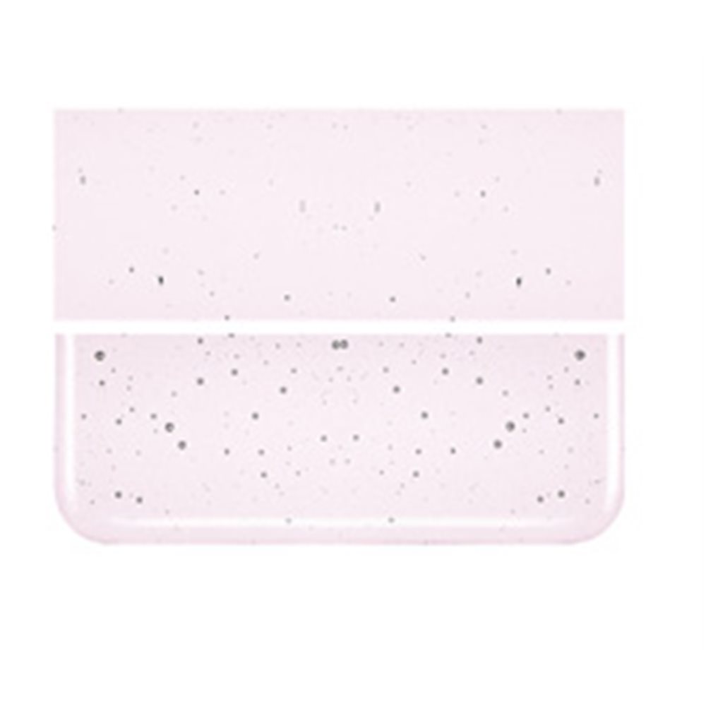 Bullseye Erbium Pink Tint - Transparent - 3mm - Fusible Glass Sheets