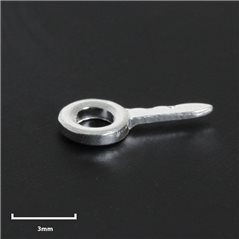 Oeillet Fermé - Argent 999 - 3mm - 10pcs