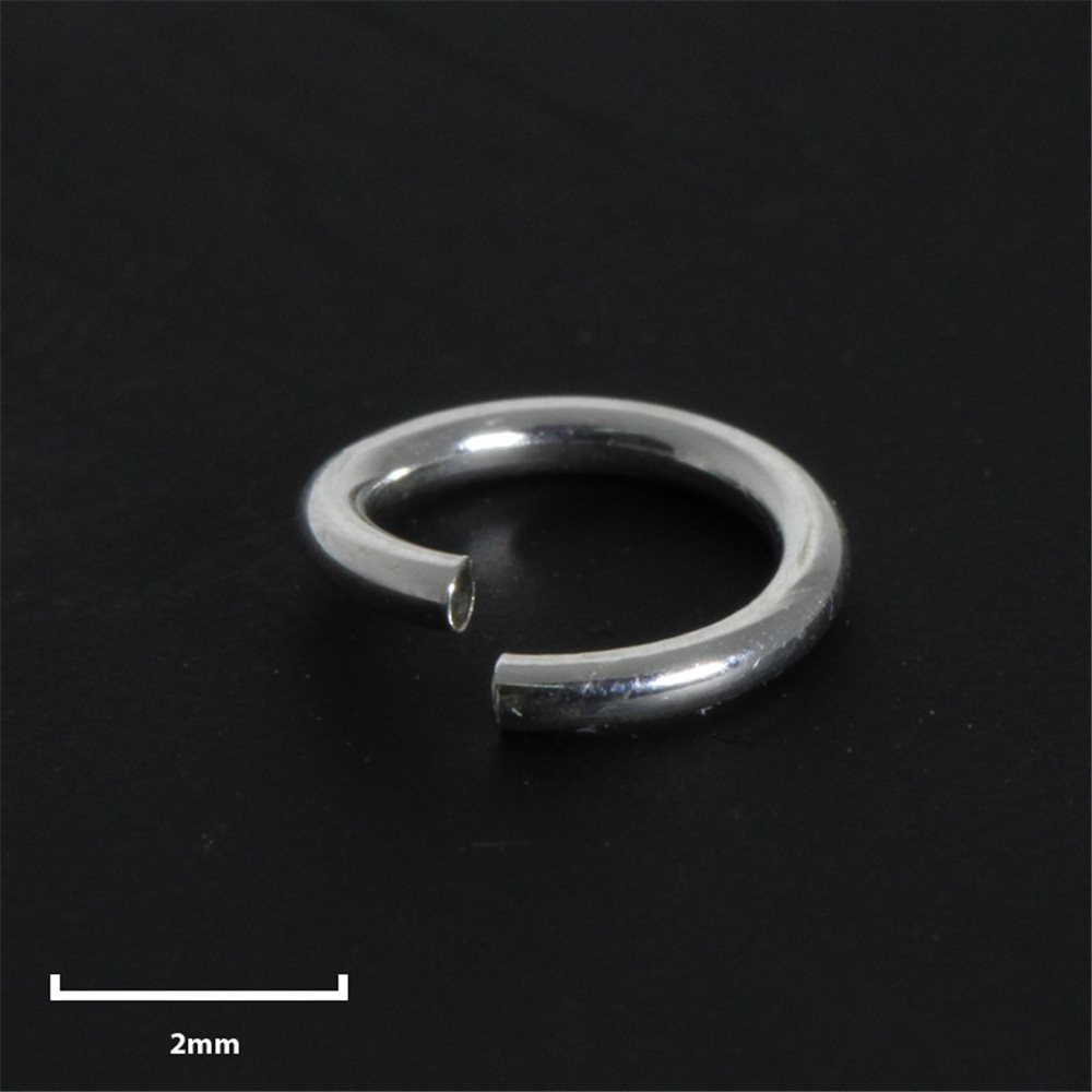 Round Jump Ring - Silver 925 - 4mm - 50pcs