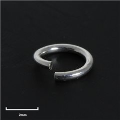 Round Jump Ring - Silver 925 - 4mm - 50pcs