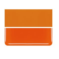Bullseye Spicy Orange - Opalescent - 3mm - Fusible Glass Sheets