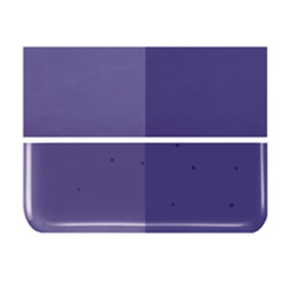 Bullseye Deep Royal Purple - Transparent - 2mm - Thin Rolled - Plaque Fusing