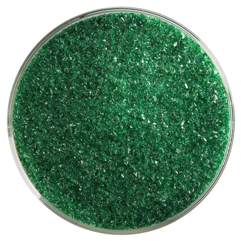 Bullseye Frit - Kelly Green - Fein - 2.25kg - Transparent