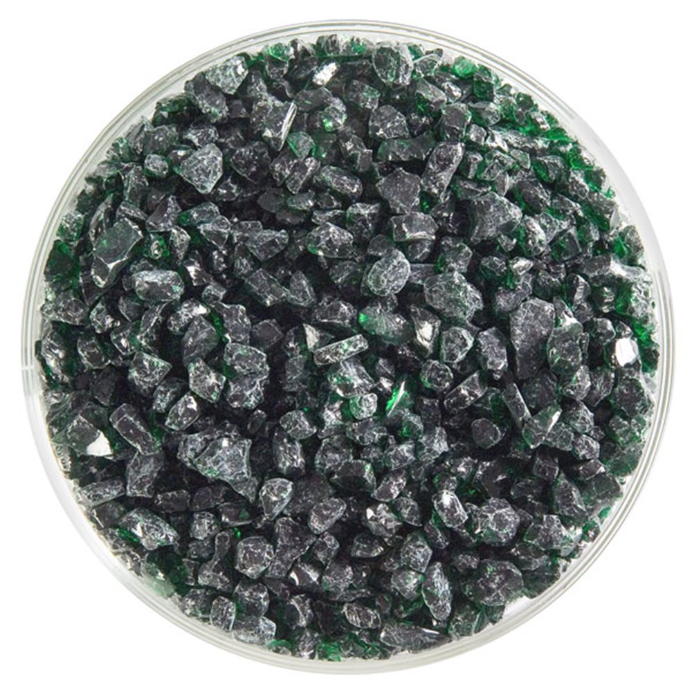 Bullseye Frit - Kelly Green - Coarse - 2.25kg - Transparent