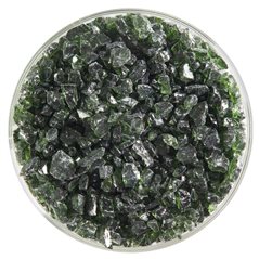 Bullseye Frit - Olive Green - Coarse - 450g - Transparent