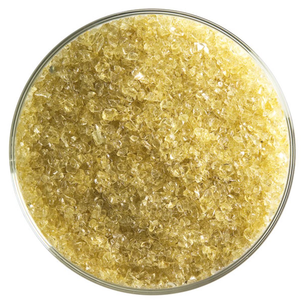 Bullseye Frit - Light Amber - Medium - 450g - Transparent