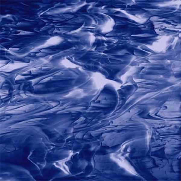 Spectrum Steel Blue and White Wispy - 3mm - Plaque Non-Fusing 
