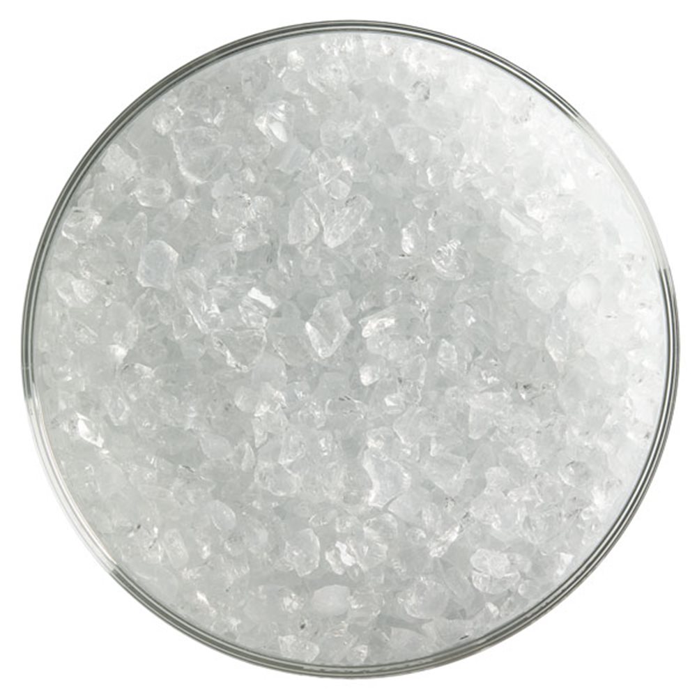 Bullseye Frit - Translucent White- Grob - 2.25kg - Opaleszent