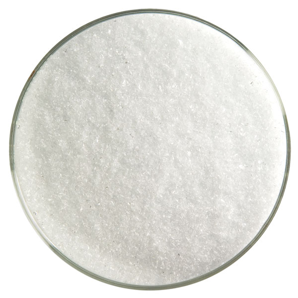 Bullseye Frit - Translucent White - Fein - 450g - Opaleszent