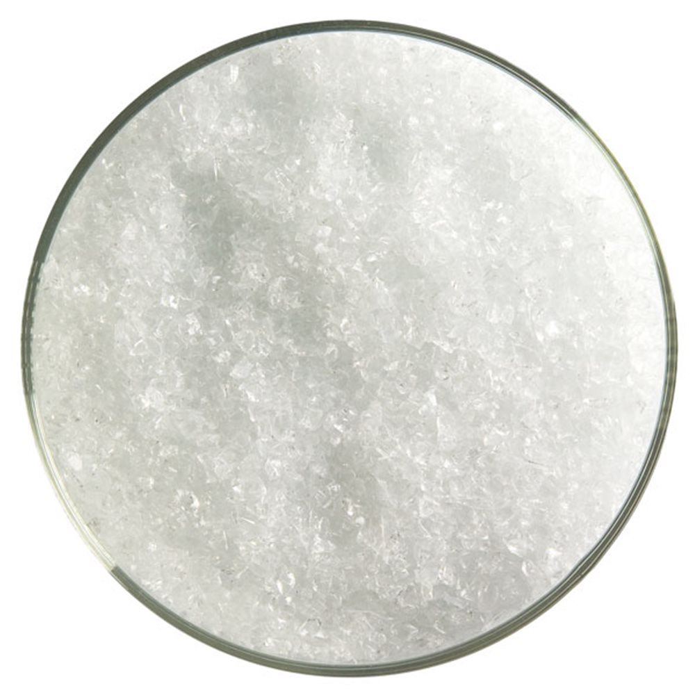 Bullseye Frit - Translucent White - Medium - 450g - Opalescent