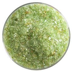 Bullseye Frit - Chartreuse - Medium - 450g - Transparent