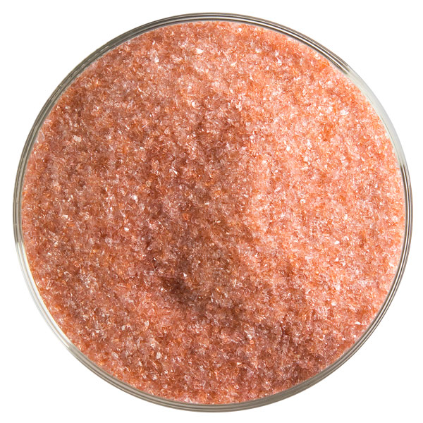 Bullseye Frit - Sunset Coral - Fine - 450g - Transparent