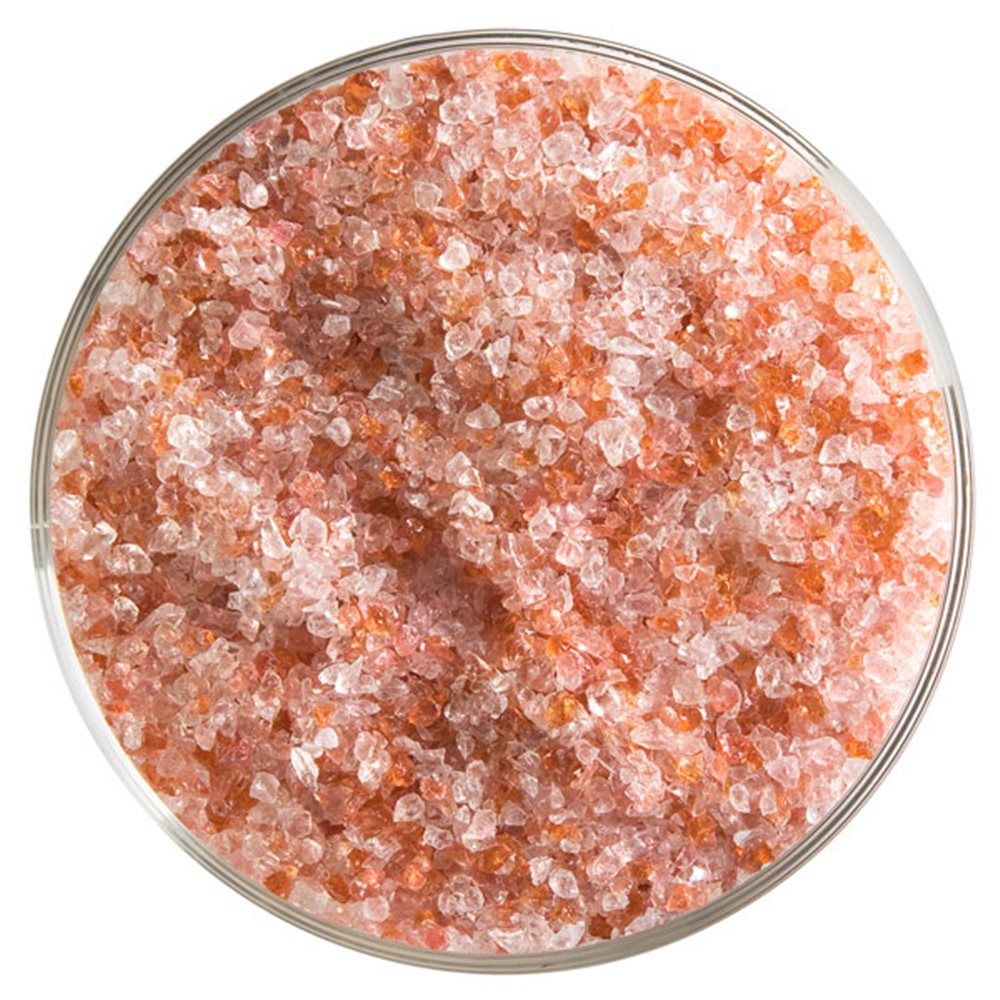 Bullseye Frit - Sunset Coral - Medium - 450g - Transparent