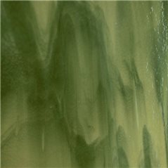 Bullseye Medium Amber - Teal Green 2 Color Mix - 3mm - Single Rolled - Fusing Glas Tafeln