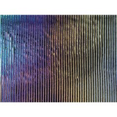 Bullseye Black - Opalescent - Prismatic Texture Iridescent - 3mm - Fusible Glass Sheets