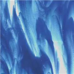 Bullseye Clear - Deep Royal Blue 2 Color Mix - 3mm - Fusing Glas Tafeln