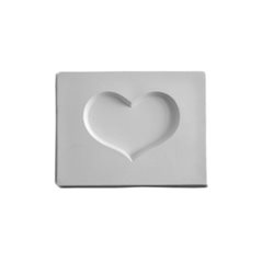 Heart - 10.6x8.1x1.3cm - Öffnung: 6.5x4.8cm - Fusing Form