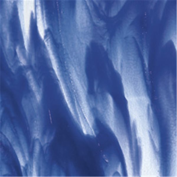 Bullseye Clear - Deep Cobalt Blue Opal 2 Color Mix - 3mm - Fusing Glas Tafeln