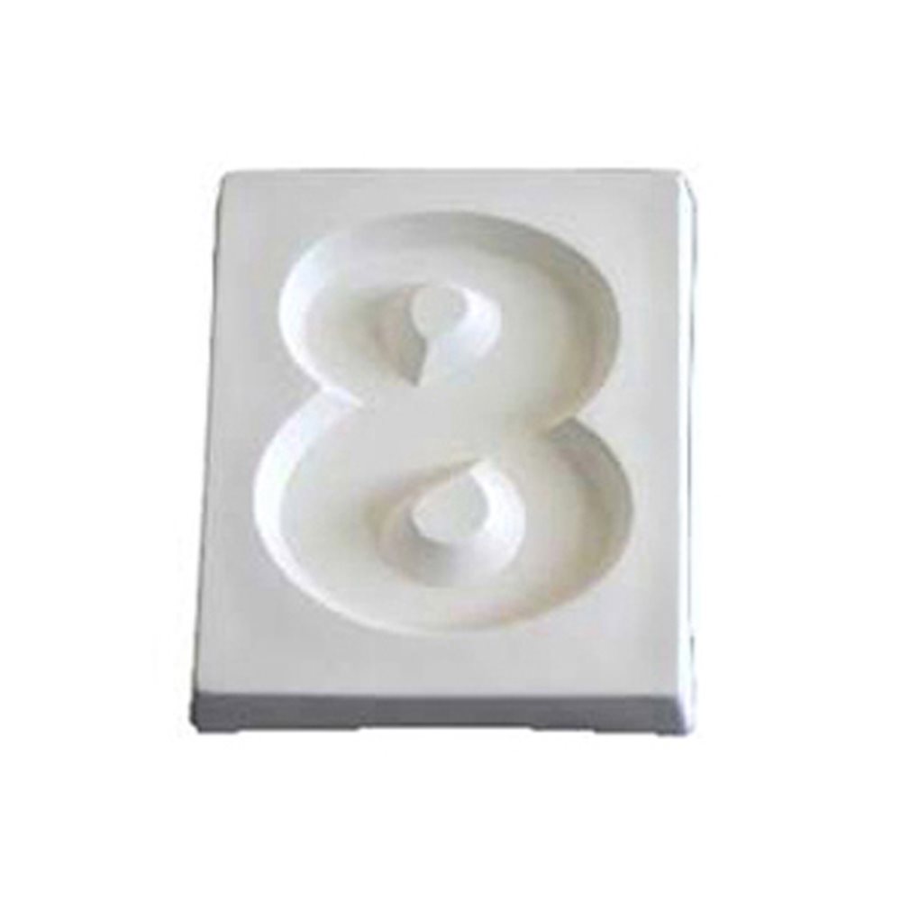 Number 8 - 12.1x10x1.9cm - Öffnung: 9.5x7.8cm - Fusing Form