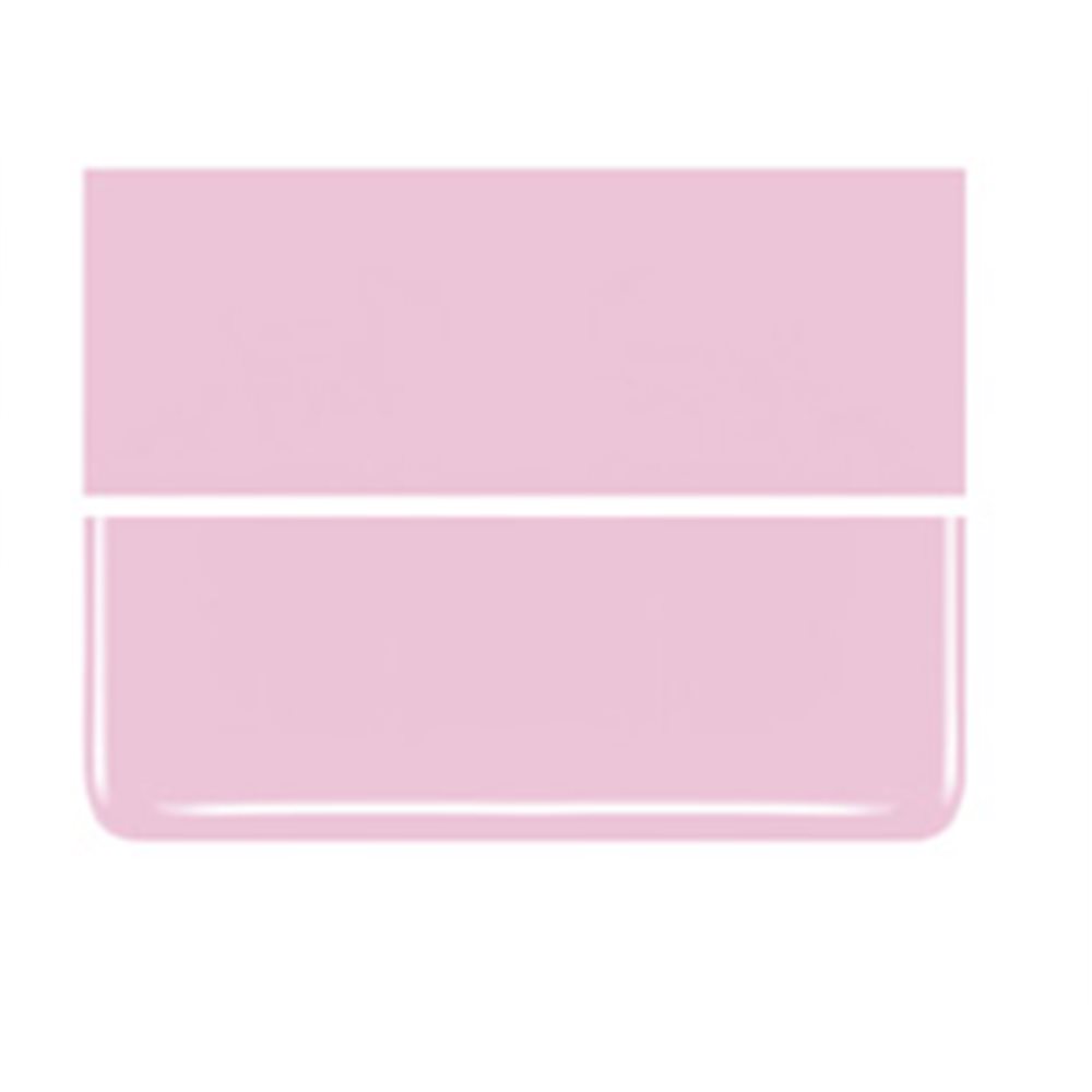 Bullseye Petal Pink - Opalescent - 3mm - Fusible Glass Sheets