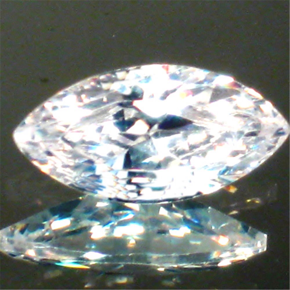 Cubic Zirkonia - White - Marquise - 5x2.5mm - 5 Stück