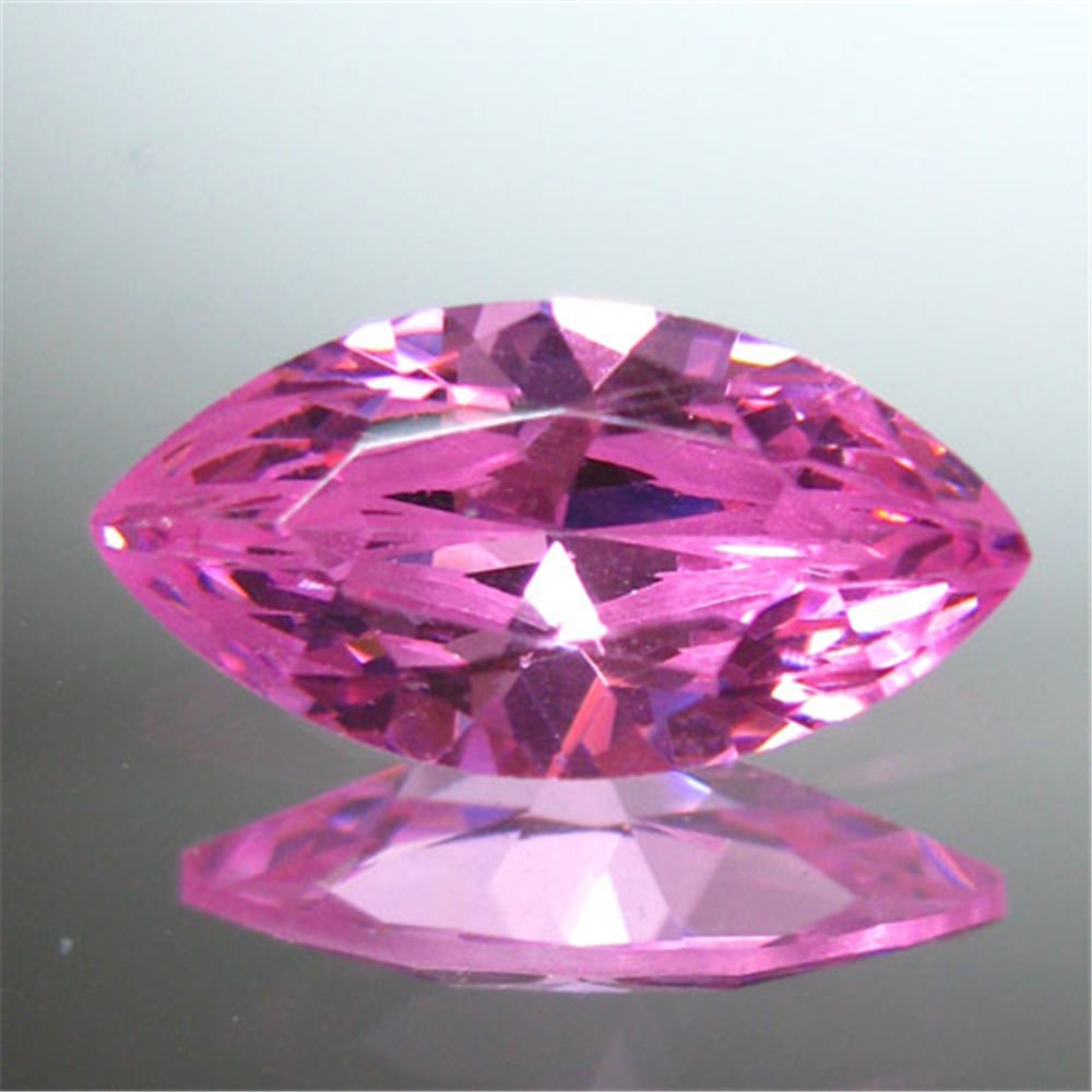 Cubic Zirconia - Pink - Marquise - 5x2.5mm - 5pcs