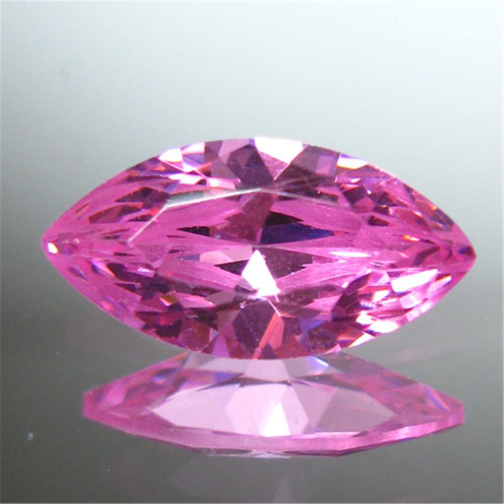 Cubic Zirconia - Pink - Marquise - 8x4mm - 5pcs