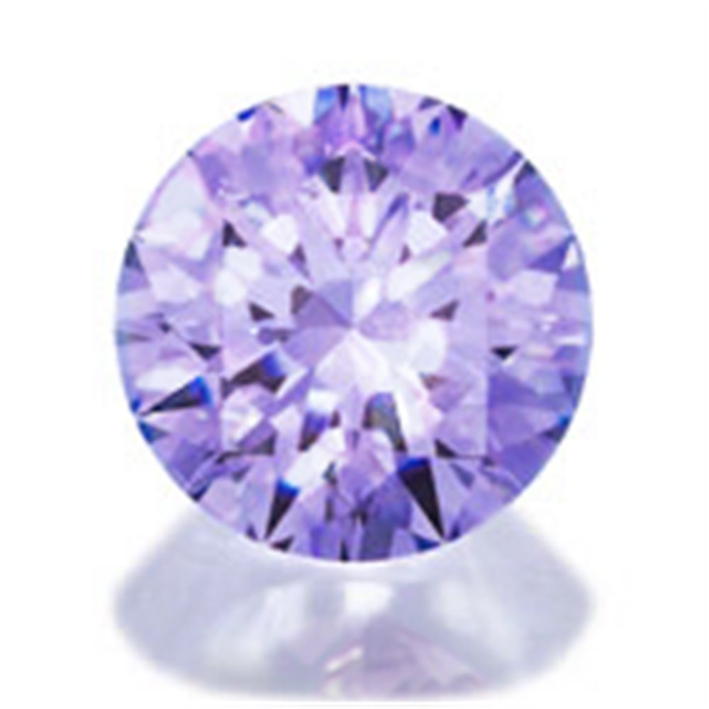 Cubic Zirconia - Lavender - Round - 4mm - 5pcs