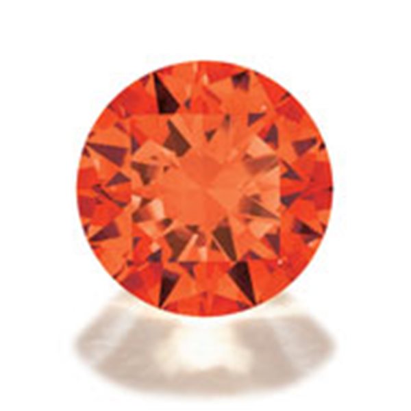 Cubic Zirkonia - Orange - Rund - 2mm - 10 Stück