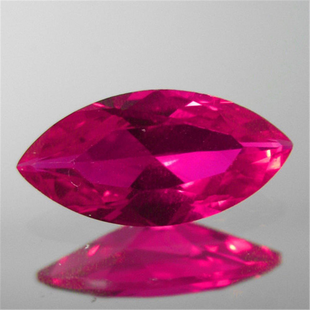 Corindon Synthétique - Ruby Red - Marquise - 5x2.5mm - 5pcs