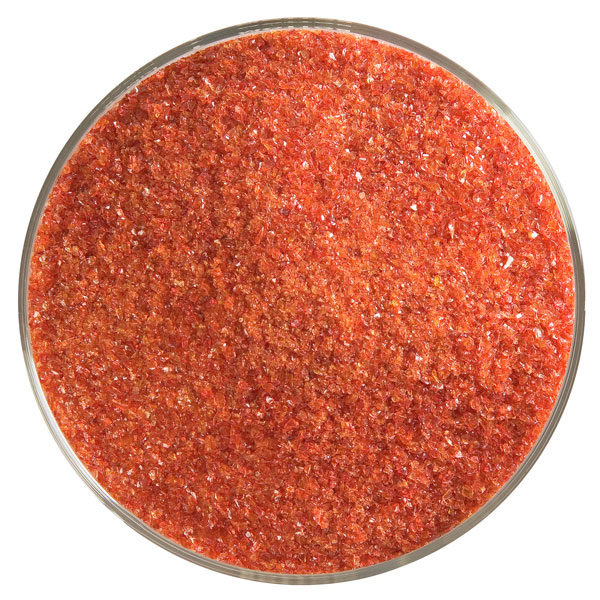 Bullseye Frit - Garnet Red - Fin - 450g - Transparent