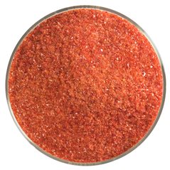 Bullseye Frit - Garnet Red - Fin - 450g - Transparent