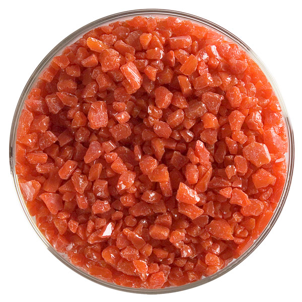 Bullseye Frit - Tomato Red - Grob - 450g - Opaleszent