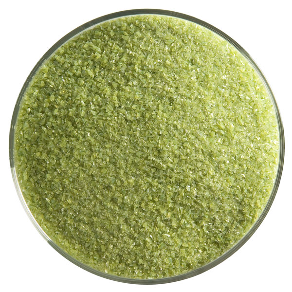 Bullseye Frit - Olive Green - Fine - 450g - Opalescent