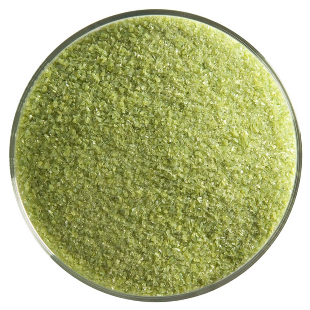 Bullseye Frit - Olive Green - Fine - 450g - Opalescent