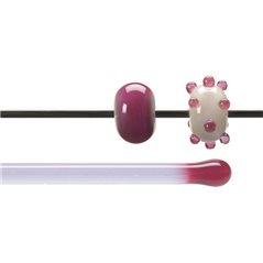 Bullseye Baguette - Cranberry Sapphirine- 4-6mm - Transparent