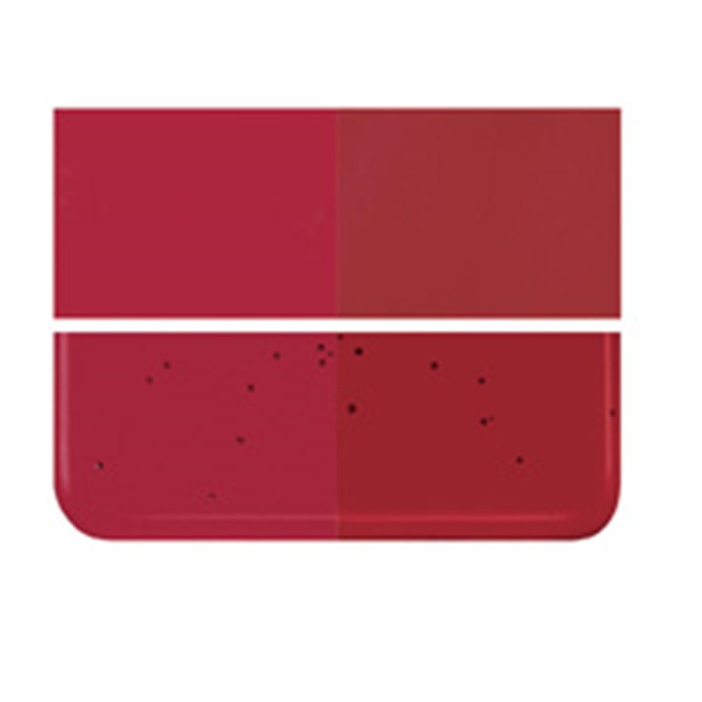 Bullseye Garnet Red - Transparent - 2mm - Thin Rolled - Fusible Glass Sheets