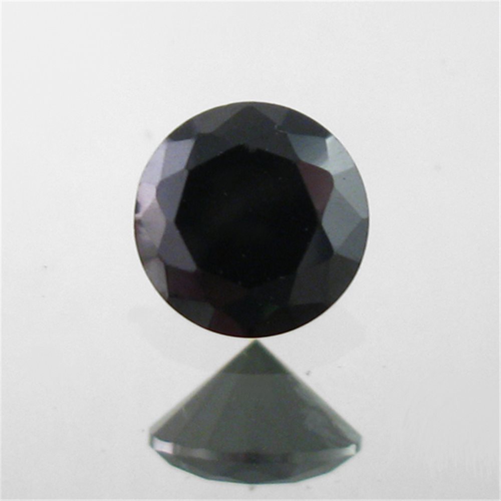 Cubic Zirconia - Black - Rond - 4mm - 5pcs