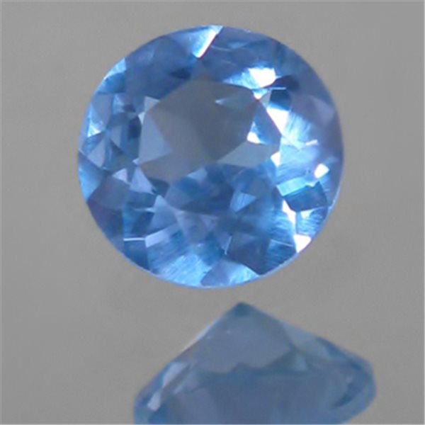 Spinelle Synthétique - Aquamarine - Rond - 4mm - 5pcs